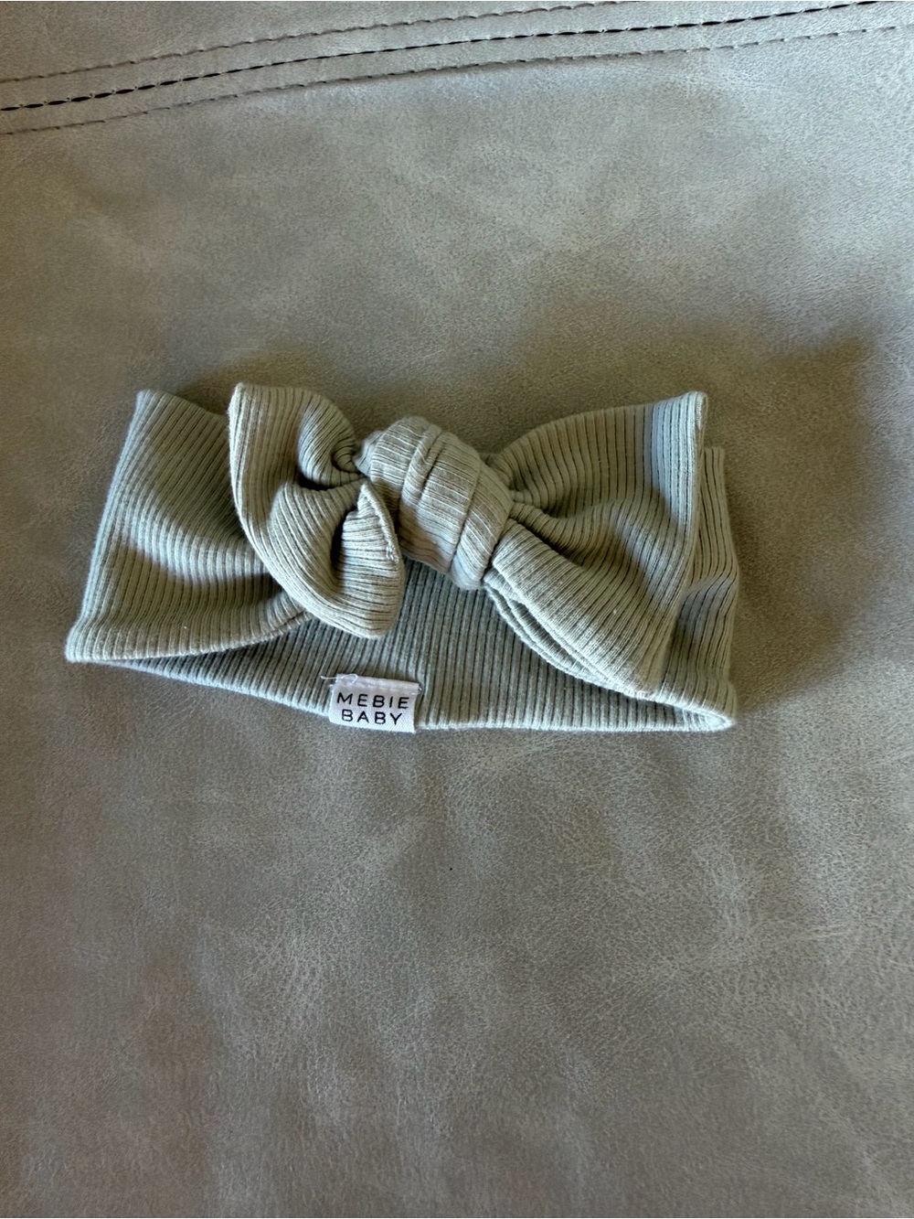 Mebie Baby Olive Ribbed Knotted Headband for Kids
